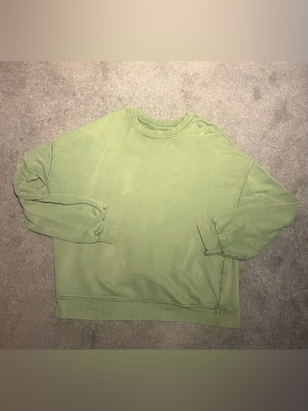 MNML oversized cropped crewneck - green XL
